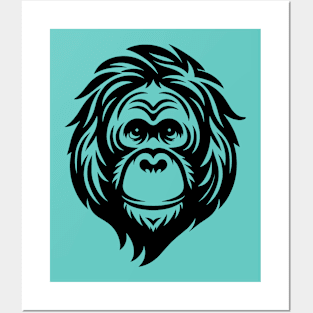 Orangutan Face Posters and Art